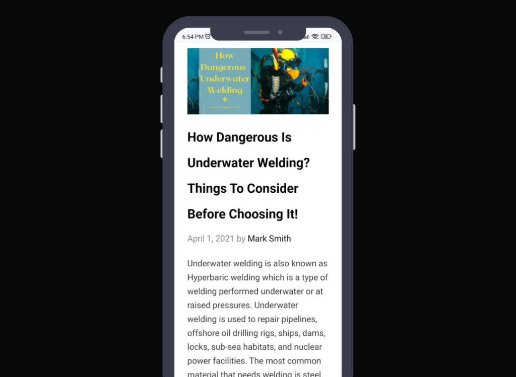 How Dangerous Is Underwater Welding